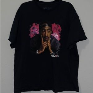 Two Pac Poetic Justice black T-shirt Tupac shakur